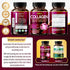 Organic Collagen 6,419 mg with Hyaluronic Acid, Biotin, Keratin, Resveratrol - Hair Skin, Nails Vitamins - Made in The