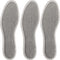 pedag Deo Fresh Natural Terry Cloth & Sisal Insoles, Handmade in Germany, Fully Washable, Grey, US W13 M10 / EU 43,