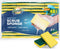 SCRUBIT 48 Pack Heavy Duty Scrub Sponges, Dual Sided Dish Sponge Ideal for Cleaning Kitchen, Dishes, Bathroom