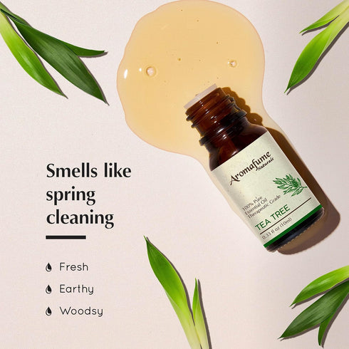 AROMAFUME Tea Tree Essential Oil - 100% Natural, Therapeutic Grade for Home Diffusers - 10ml