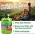 NATURELO Whole Food Multivitamin with Extra Hair, Skin and Nails Support - 60 Vegan Capsules