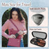 Travel Makeup Brush Set with Case, Mini Brushes for Powder, Foundation, Eyeshadow, 10 Pcs & 2 Triangle Puffs