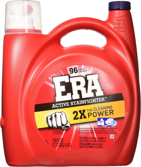 ERA Active Stainfighter Formula Laundry Detergent, 150 Ounce, 96 Load