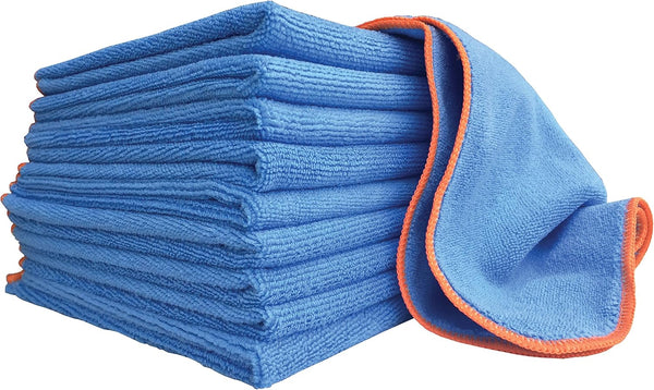 Microfiber Pros Silver-Infused Microfiber Cloths. Go Beyond Ordinary Cleaning. 10 Washable/Reusable 12"x12" Cloths.