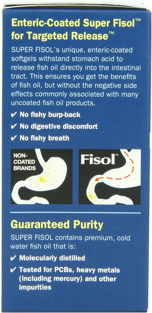 Nature's Way Super Fisol Fish Oil, 90 Softgels, Supports Heart and Joint Health*