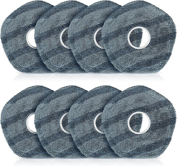 8 Pack Mop Pads Compatible with eufy X10 Pro Omni / X9 Pro Robot Vacuum Cleaner, Spin Cleaning Pads Replacement Set