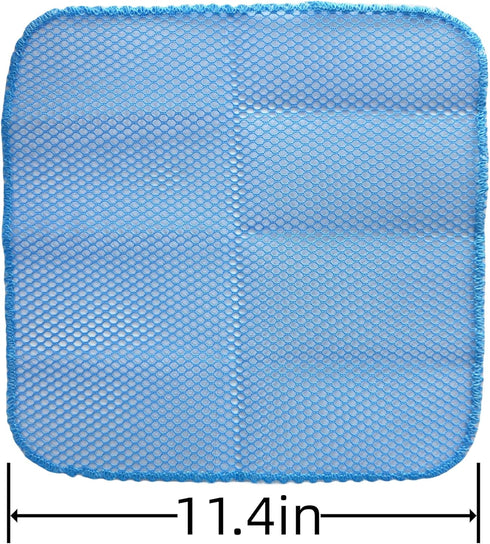 Heavy Duty Dish Scrubbers, Non-Scratch Scouring Pads - Odorless & Long Lasting Mesh Dish Cloth - Replace Sponges - Kitchen, Floor and Bathroom Usage (4 Pcs) by WHTCHSU