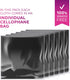 Premium Microfiber Cleaning Cloth, 12x12 in, Extra Soft Lint Free Cloths for Eyeglasses & Glass (6 Large, Black)