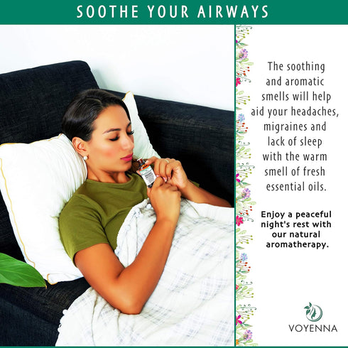 Essential Oil Breathe Blend for Diffuser, Humidifier, Aromatherapy & Rub with Peppermint & Eucalyptus Oils for