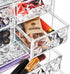 Sorbus Acrylic Makeup Organizer for Cosmetics, Big Clear Storage Case with 3 Large, 4 Small Drawers for Vanity,
