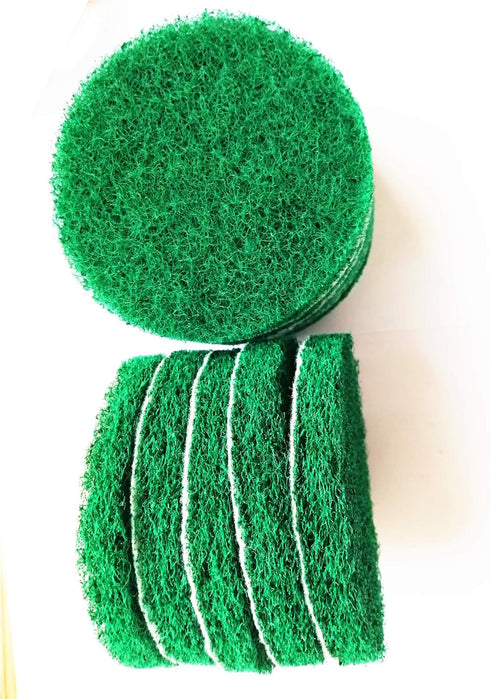 20 Pieces Scrub Pads Drill Power Brush Cleaning Kit, 5 Inch, Includes 2 Kinds of Abrasive Buffing Pads