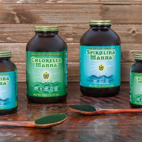 Spirulina Manna Powder - HealthForce SuperFoods, 16 Oz