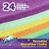 Fabuloso Microfiber Cleaning Cloths, 24 ct Rainbow Colors, Lint-Free for Surfaces and Wood Furniture