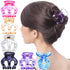 RC ROCHE ORNAMENT 6 Pcs Womens Pumpkin Hair Claw Clips, Large Transparent Multicolor, No Slip Grip, Durable Beauty