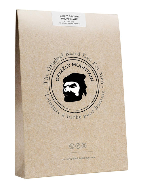 Organic & Natural Light Brown Beard Dye for Gentle Coloring