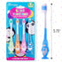 Kids Toothbrush Suction Cup - Toddler Toothbrush with Soft Bristles, Suction Cups for Easy Access - 4 Pack (Penguin)