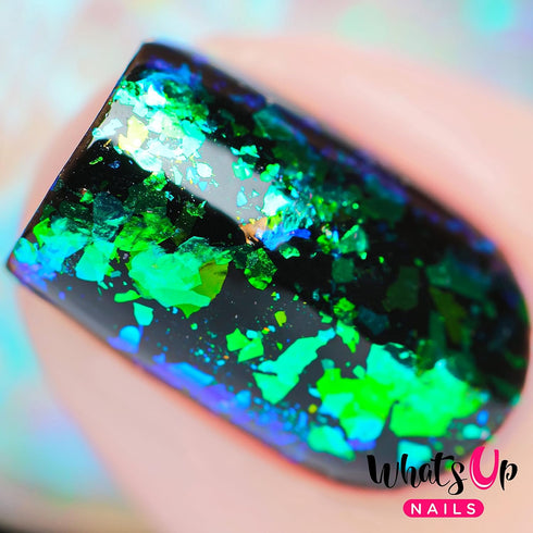 Whats Up Nails - Mermaid Flakies Nail Art