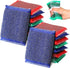 16 Pack Steel Dish Sponge Scrub Sponges, Non Scratch Kitchen Multipurpose Cleaning Sponges, Color Random