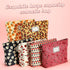 Sanwuta 6 Pcs Velvet Makeup Bag, Large Capacity Corduroy Cosmetic Pouch with Zipper, Travel Toiletry Organizer for Women