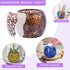 Set 4 Pack Mosaic Glass Scented Candles, Stress Relief Aromatherapy Candle for Home Scented, Vanilla Lavender Rose