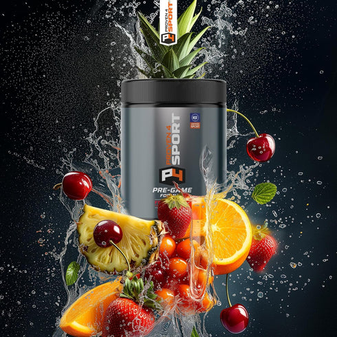 Proven4 Pre Workout Powder - Men & Women with Creatine, Beta Alanine, Caffeine, NSF Certified, 30 Servings, Fruit Punch