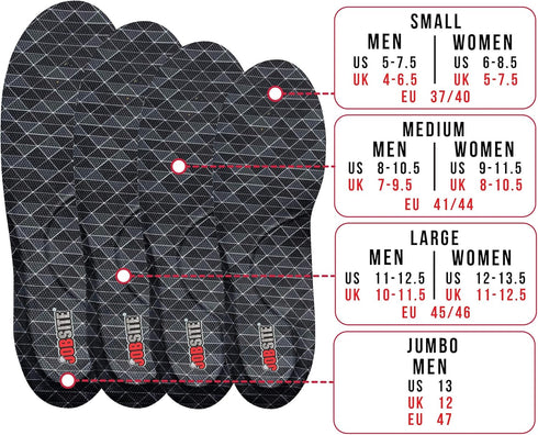 JobSite Power Tuff Large Anti-Fatigue Support Work Orthotic Insoles