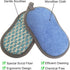 Pack of 6 Blue Multi-Purpose Scrub Sponges, Non-Scratch Double-Side Microfiber Sponge for Effortless Kitchen Cleaning