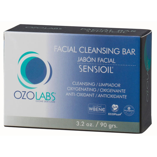 OZOLABS Facial Cleansing Bar | Deep Cleansing & Hydrating Face Soap | 3.2 oz | Vegan, Fragrance Free, Gentle for