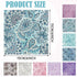 20 Pcs Microfiber Cleaning Cloth, Cute Paisley Waves Design for Eyeglasses, Camera Lens, 6 x 6 Inches