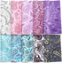 20 Pcs Microfiber Cleaning Cloth, Cute Paisley Waves Design for Eyeglasses, Camera Lens, 6 x 6 Inches