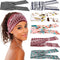 WILLBOND 6 Pieces Wide Headbands for Women, Adjustable Knotted African Hairband, Non-Slip Floral Hairbands for Yoga.