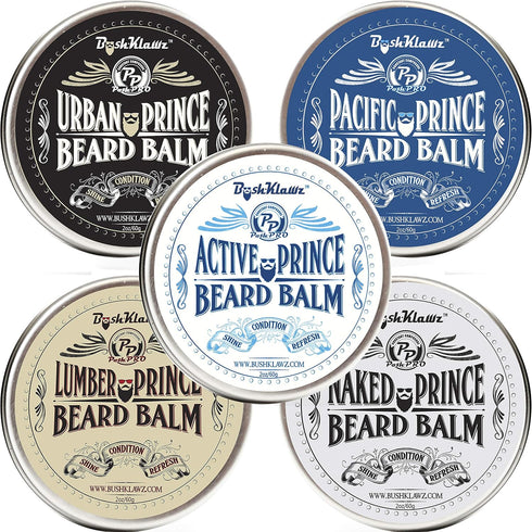 Naked Prince Scent Free All Natural Beard Balm Leave-in Conditioner, Premium Moisturizer for Bearded Men