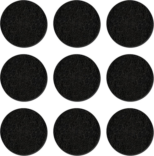 300 Pcs Replacement Felt Pads - 17mm Black Color Round for Essential Oil Diffuser Locket Necklace