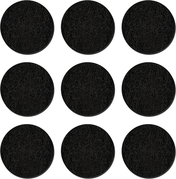 300 Pcs Replacement Felt Pads - 17mm Black Color Round for Essential Oil Diffuser Locket Necklace