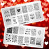 Whats Up Nails Valentine's Day Stamping Plates, 2 Pack (B024, B041) for Nail Art Design