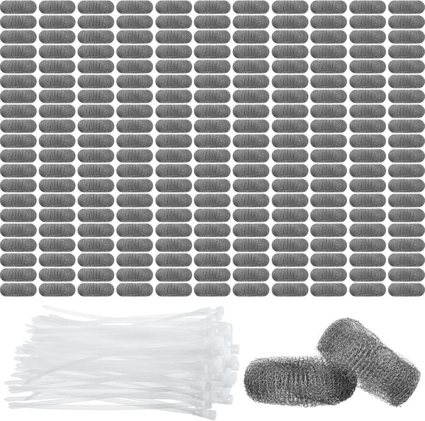 200 Pack Washing Machine Lint Traps, Stainless Steel Lint Catcher for Washer Hose Drain