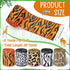 5 Rolls Jungle Animal Wired Ribbons 2.5 Inch for Safari Party Decorations, Burlap Wrapping, DIY Craft