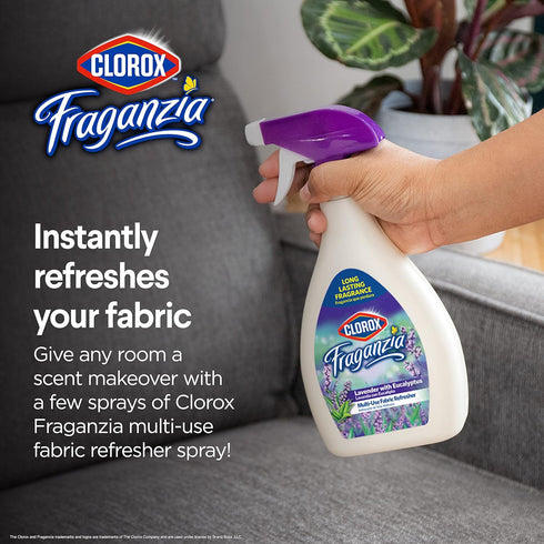 Clorox Fraganzia Refresher Spray 22oz - Multi-Use Fabric Refresher Spray in Frosted Cranberry Scent