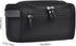 Vercord Mens Toiletry Bag - Small Wash Travel Shaving Dop Kit in Black