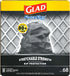 Glad Trash Bags - ForceFlex Large Garbage Bags, 30 Gallon Black Trash Bag, 68 Count (Package May Vary)