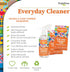 Everyday Cleaner - All Purpose Natural Spray, Household Cleaning Supplies - 16oz Empty Bottle, 2 Refills (3 oz each)