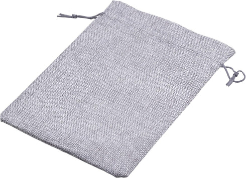 Sansam Drawstring Burlap Gift Bags - 8.0x12.0 Inch Large Lining Sacks for Christmas, Wedding, Party Storage