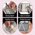 A F 4-in-1 Hanging Toiletry Bag, Roll-up Makeup Organizer with 4 Detachable PVC Zip Pouches, Gray