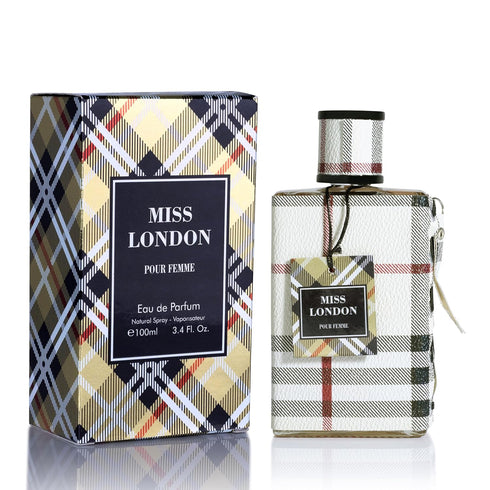 Miss London for Women Eau De Parfum - 100ml Bottle with Honeysuckle, Rose, Jasmine, Peony