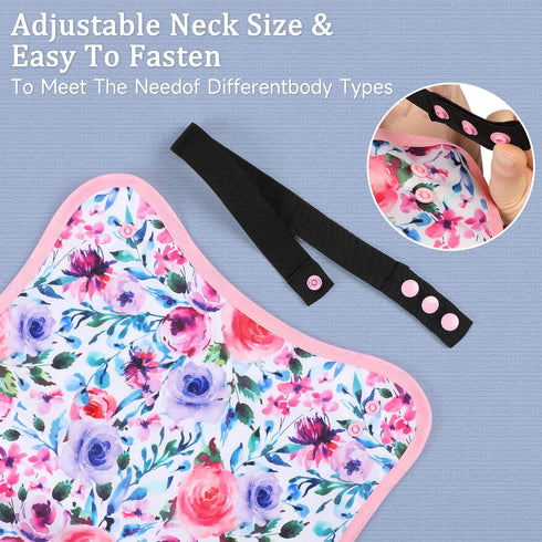 Men-3 Adult Bibs for Pcs Washable Clothing Protector with Crumb Catcher, Reusable Waterproof Feeding Bibs for Seniors