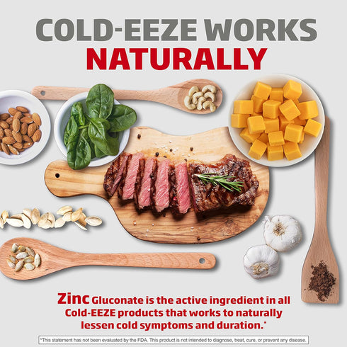 Cold-Eeze Plus Defense Natural Manuka Honey Lemon Zinc Lozenges, 25 Ct. Homeopathic Remedy