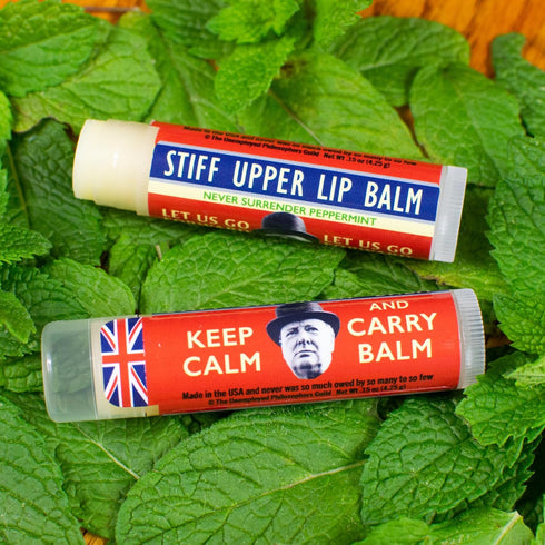 Winston Churchill Stiff Upper Lip Balm, Peppermint Flavored - Cruelty-Free and Made in the USA from Natural and Imported Ingredients