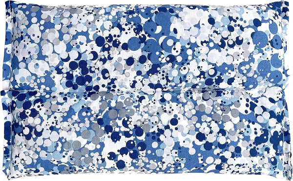 SacksyThyme Microwave Heating Pad for Pain Relief, Flaxseed & Cherry Pit Herbal Heating Pad, Indigo