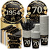 240 Pcs 70th Birthday Decorations, Birthday Party Tableware, Plates, Napkins, 9oz Cups for 30 Guests