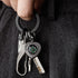 TISUR Keychain Pill Holder with Titanium Round Carabiner Clip